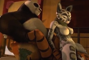 Kung Fu Panda fucks Tigress with a creampie