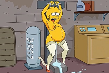 Lisa Simpson instantly knocked up by a sex machine