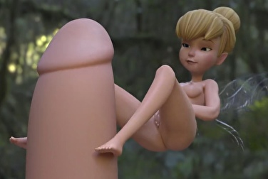 Tinker Bell fairy couldn't get past such a big cock