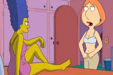 Marge the lesbian fucked Lois with a strap-on
