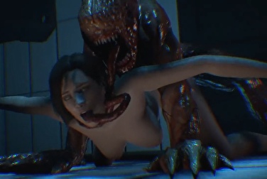 Ada Wong gets pregnant after creampuffing a monster with tentacles