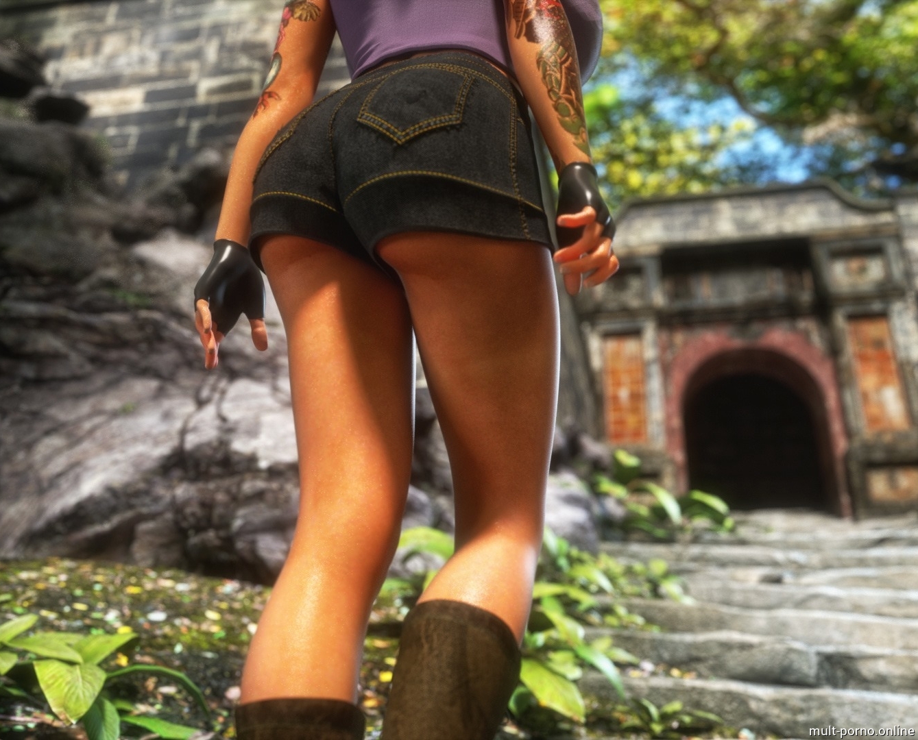Monsters filled all of Lara Croft's holes with cum (Part 2) (+porn comics)