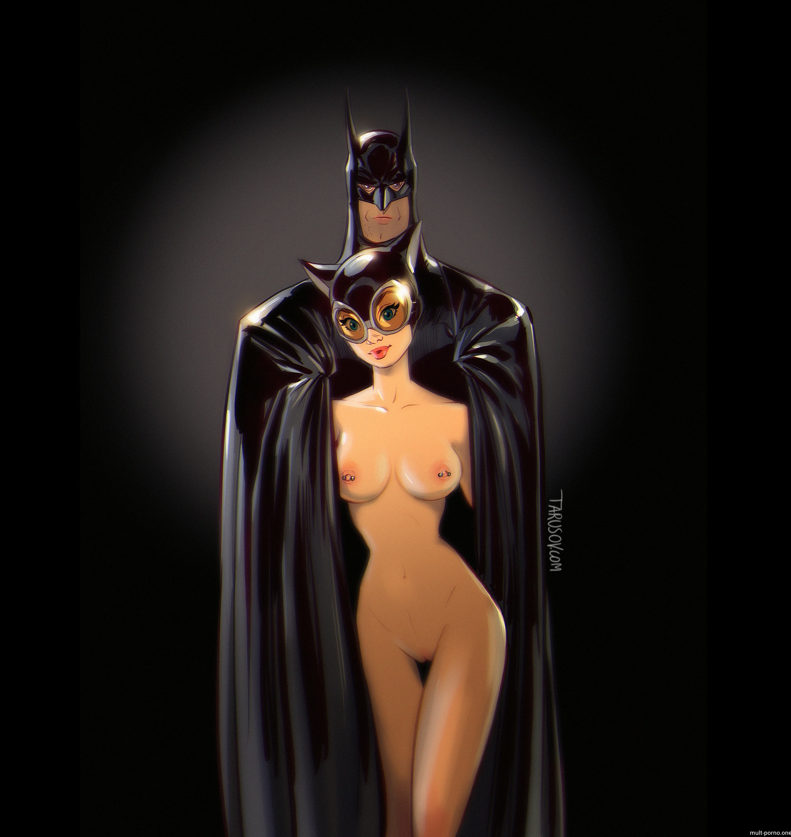 Batman fucks Catwoman's juicy ass right in the costume (+porn comics)
