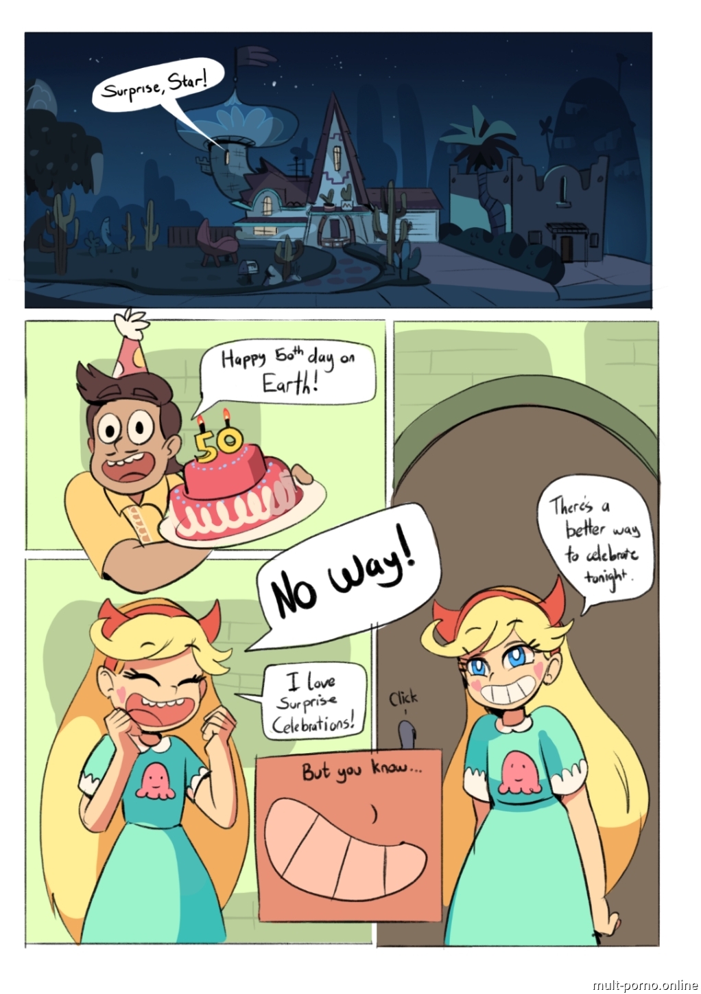 Star rides on Marco's dick (Star vs. the Forces of Evil) (+porn comics)