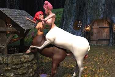 Futanari centaurs work each other's anal holes